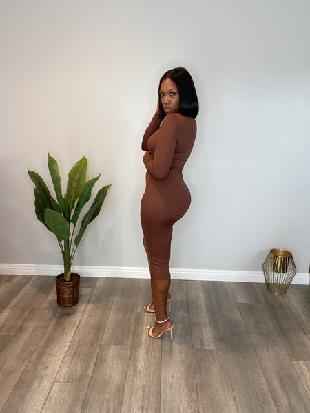 Brownie Fitted Dress
