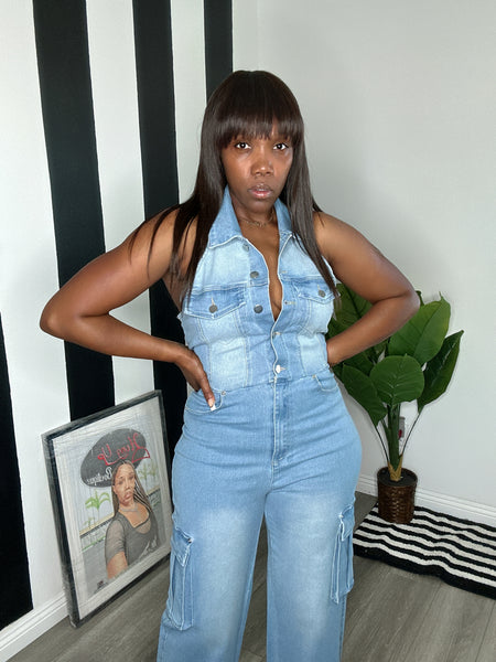 Blue Sky Denim Jumpsuit